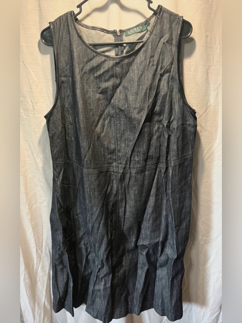 Lauren Ralph Lauren woMen’s Dark Gray Denim dress nwt